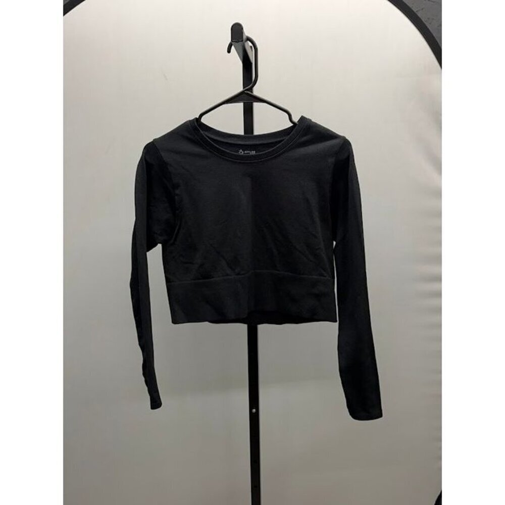 Offline by aerie Black Seamless Long Sleeve Top